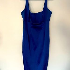Calvin Klein Blue Form-fitting dress